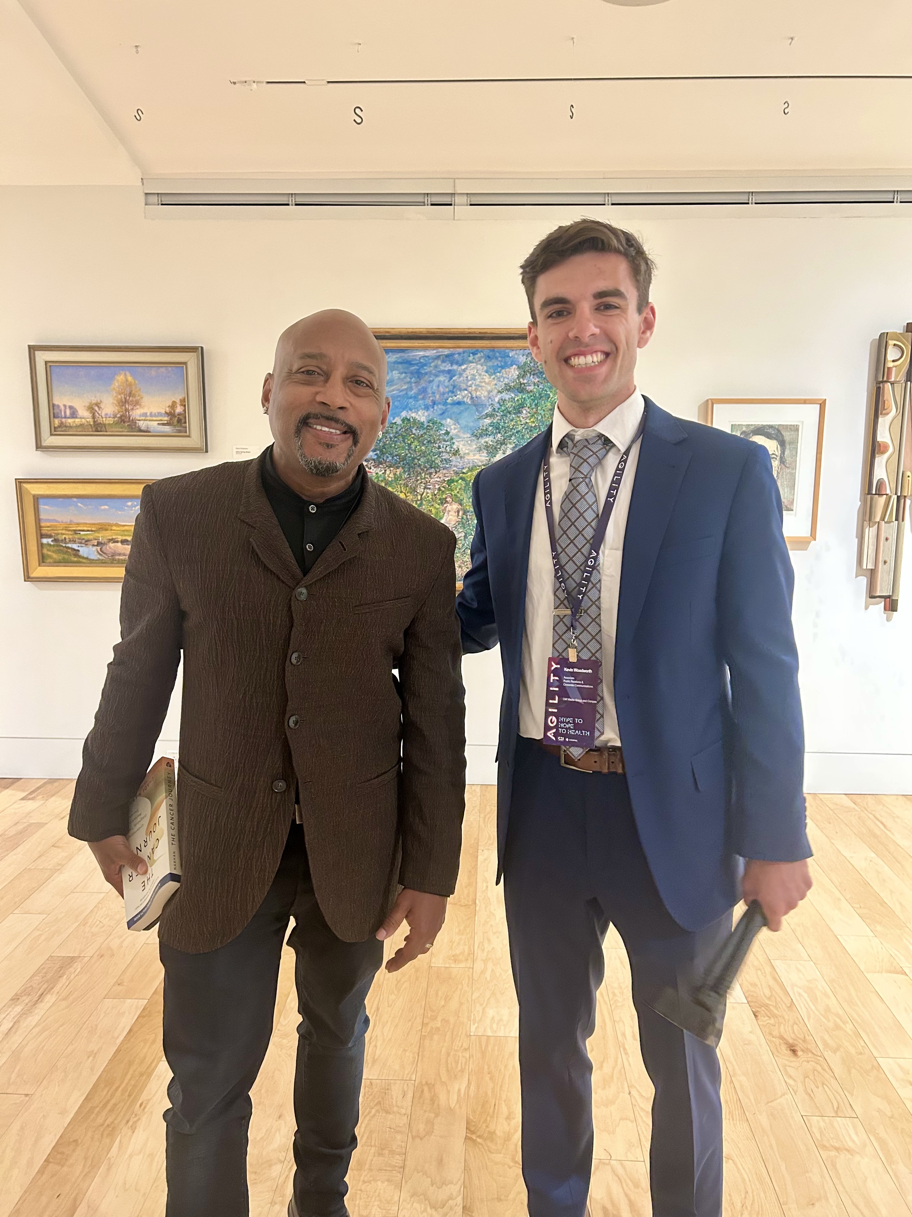 Kevin with Daymond John