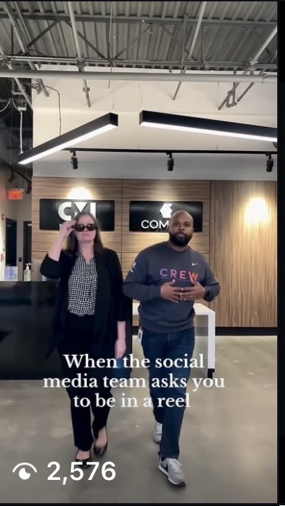 CMI Reel — When the social media team asks you to be in a reel