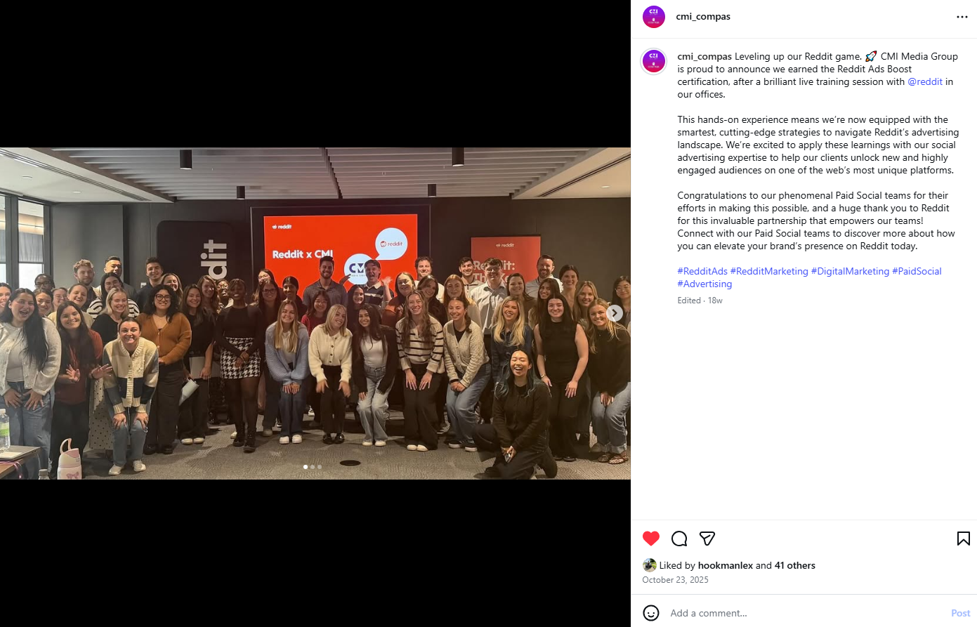 Reddit x CMI partnership announcement