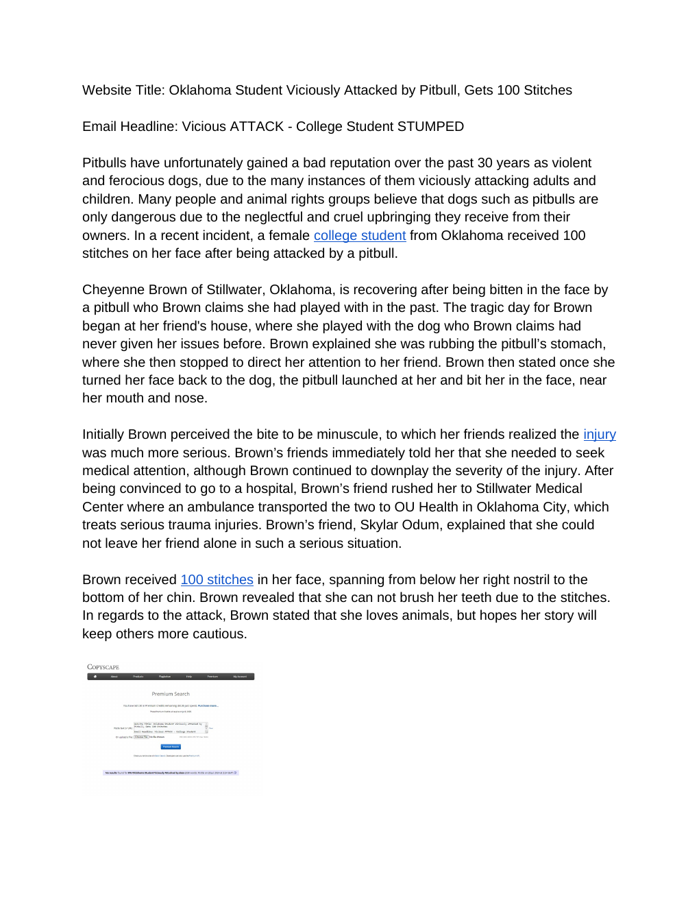 Oklahoma pitbull article